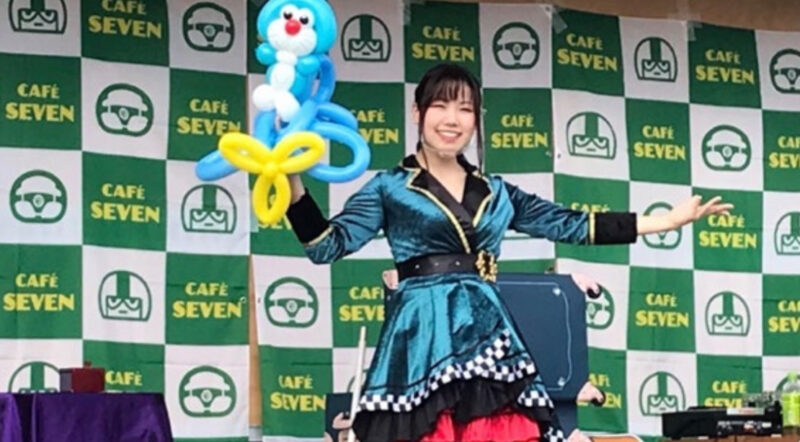 滋賀県の商業施設でのバルーンショー
