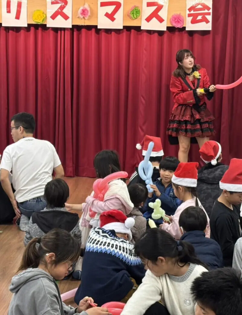 滋賀県の子供会のバルーンショー